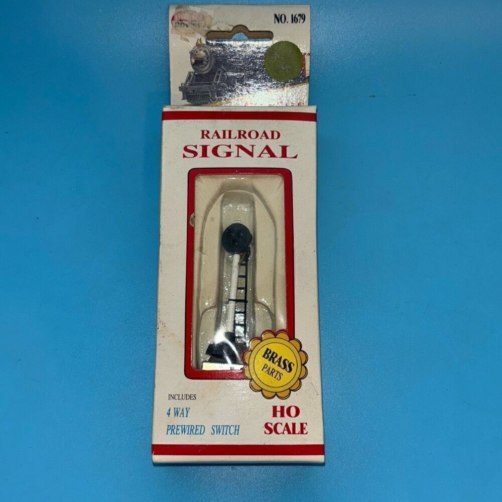New Model Power HO Scale Lighted Railroad Signal #1679 4way switch
